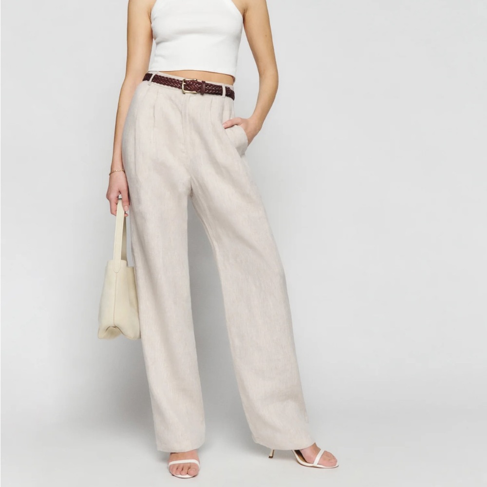 *NWT* Reformation Mason Linen Pants - Size 4
